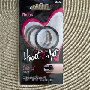 Fing'rs Heart 2 Art Striping Tape - Black & White